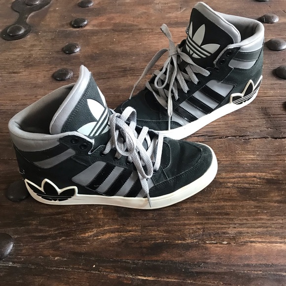 dark gray adidas shoes